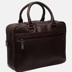 Heren Laptoptassen^Chesterfield Boston laptoptas 15 inch bruin