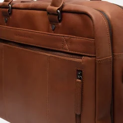 Heren Laptoptassen^Chesterfield Boston laptoptas 15 inch cognac