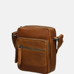 Crossbody Tassen^Chesterfield Bremen crossbody tas cognac