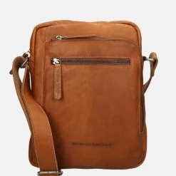 Schoudertassen^Chesterfield Dessau schoudertas cognac