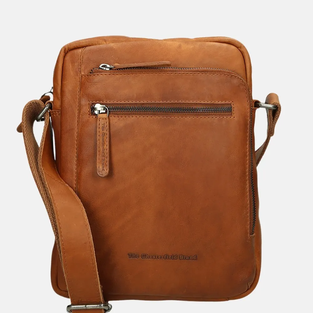 Schoudertassen^Chesterfield Dessau schoudertas cognac
