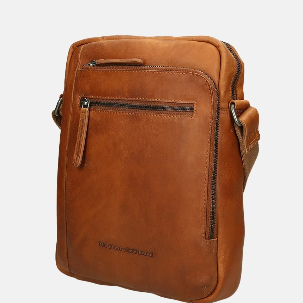 Schoudertassen^Chesterfield Dessau schoudertas cognac