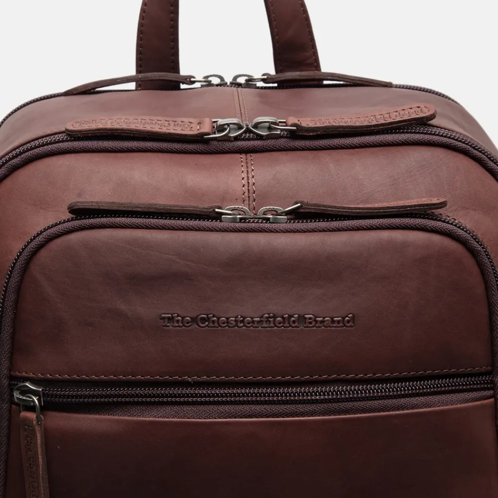 Laptop Rugzakken^Chesterfield Detroit laptoprugzak 14 inch brown
