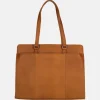 Dames Laptoptassen^Chesterfield Fidenza laptoptas 15.6 inch cognac