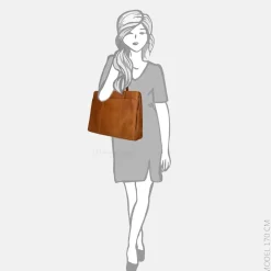 Dames Laptoptassen^Chesterfield Fidenza laptoptas 15.6 inch cognac