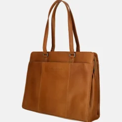 Dames Laptoptassen^Chesterfield Fidenza laptoptas 15.6 inch cognac
