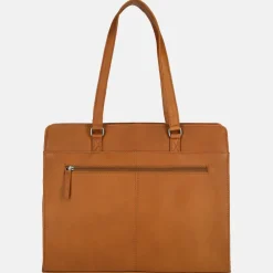 Dames Laptoptassen^Chesterfield Fidenza laptoptas 15.6 inch cognac
