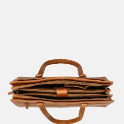 Dames Laptoptassen^Chesterfield Fidenza laptoptas 15.6 inch cognac