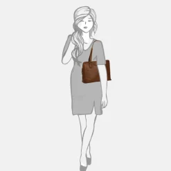 Schoolhandtassen | Shoppers^Chesterfield Flint shopper 13.3 inch cognac