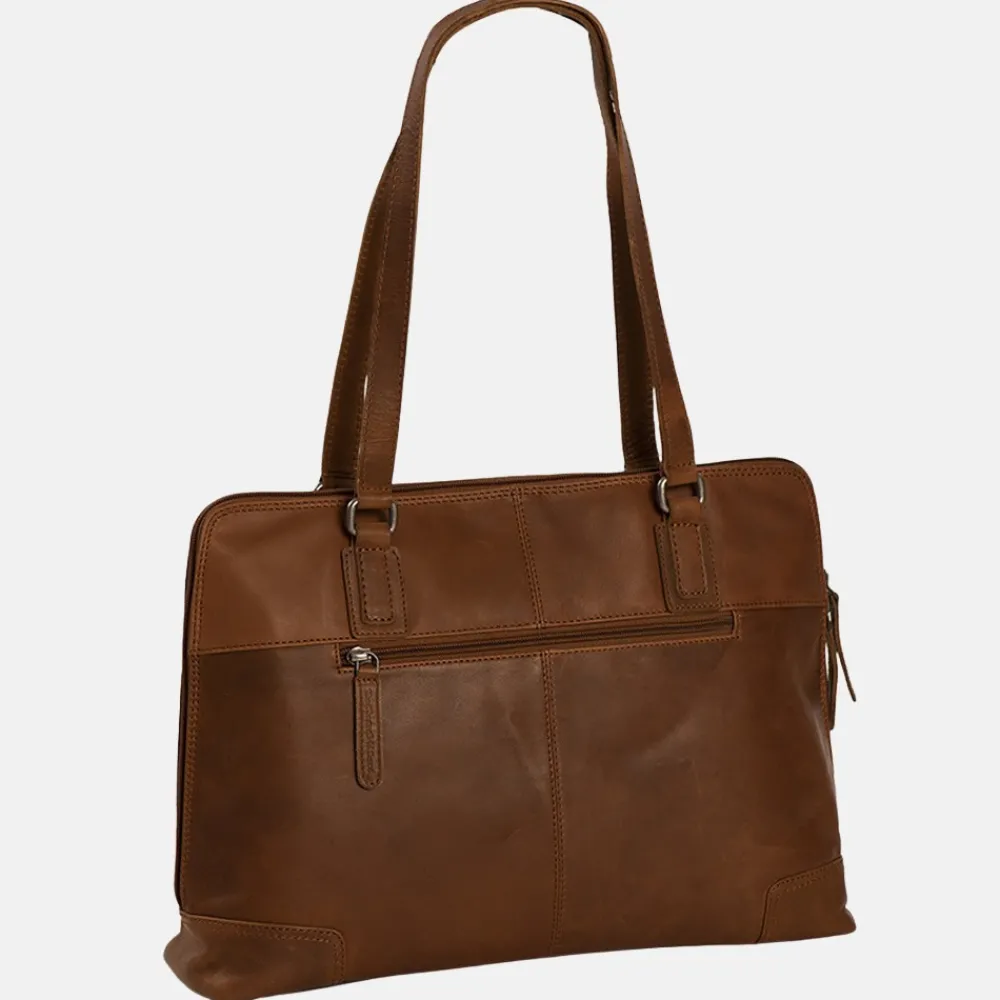 Schoolhandtassen | Shoppers^Chesterfield Flint shopper 13.3 inch cognac