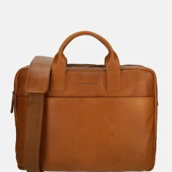 Heren Laptoptassen^Chesterfield Frazer laptoptas 13 inch cognac