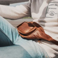 Heuptasjes^Chesterfield Jack heuptas cognac
