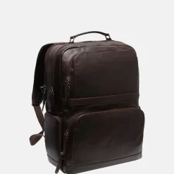 Laptop Rugzakken^Chesterfield Lennox laptoprugzak L 16 inch dark brown