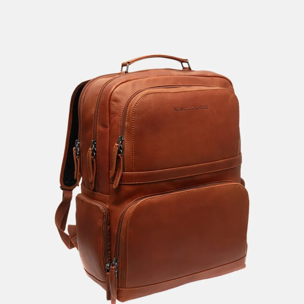 Laptop Rugzakken^Chesterfield Lennox laptoprugzak L 16 inch cognac