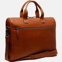 Heren Laptoptassen | Dames Laptoptassen^Chesterfield Levanto laptoptas 15 inch cognac