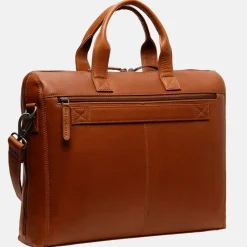Heren Laptoptassen | Dames Laptoptassen^Chesterfield Levanto laptoptas 15 inch cognac