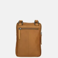Schoudertassen^Chesterfield Lou schoudertas cognac