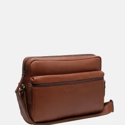 Schoudertassen^Chesterfield Novara schoudertas cognac