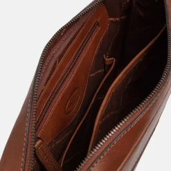 Schoudertassen^Chesterfield Novara schoudertas cognac