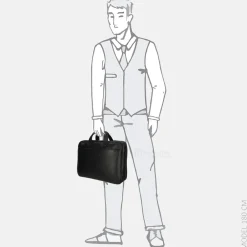 Heren Laptoptassen^Chesterfield Novum laptoptas 15 inch zwart