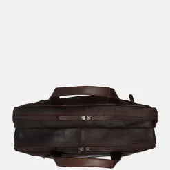 Heren Laptoptassen | Dames Laptoptassen^Chesterfield Ryan laptoptas 17 inch dark brown
