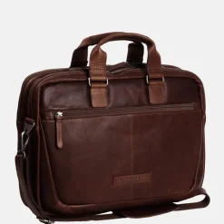 Heren Laptoptassen | Dames Laptoptassen^Chesterfield Seth laptoptas 15 inch dark brown