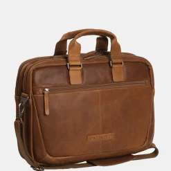 Heren Laptoptassen | Dames Laptoptassen^Chesterfield Seth laptoptas 15 inch cognac