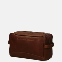 Toilettassen^Chesterfield Stacey toilettas cognac