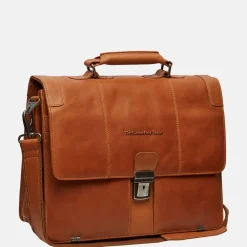 Heren Laptoptassen^Chesterfield Stuttgart laptoptas 14 inch cognac
