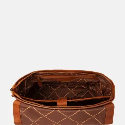 Schoudertassen^Chesterfield Toledo schoudertas A4 cognac