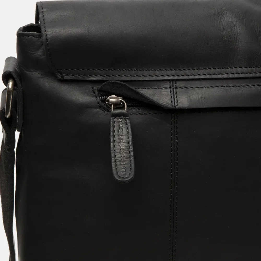 Schoudertassen^Chesterfield Toledo schoudertas A4 black