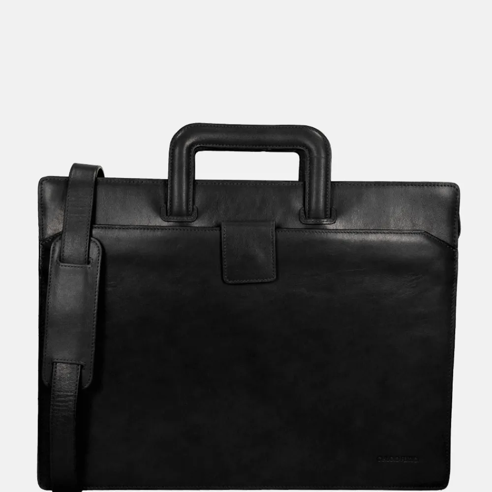 Schoolhandtassen | Dames Laptoptassen^Claudio Ferrici Classico laptoptas 15.6 inch L black