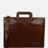 Schoolhandtassen | Dames Laptoptassen^Claudio Ferrici Classico laptoptas 15.6 inch L brown