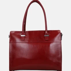 Schoolhandtassen | Dames Laptoptassen^Claudio Ferrici Classico shopper 13.3 inch red