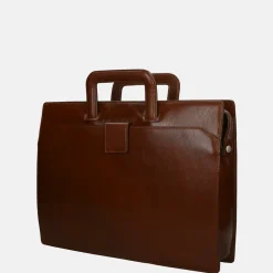 Schoolhandtassen | Dames Laptoptassen^Claudio Ferrici Classico laptoptas 15.6 inch M brown