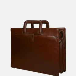 Schoolhandtassen | Dames Laptoptassen^Claudio Ferrici Classico laptoptas 15.6 inch L brown