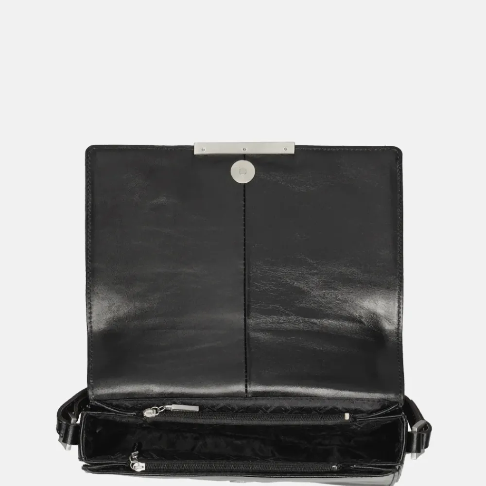 Schoudertassen^Claudio Ferrici Classico L schoudertas black