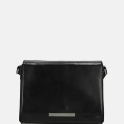 Schoudertassen^Claudio Ferrici Classico L schoudertas black