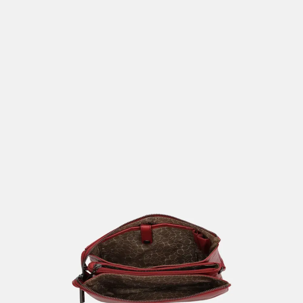 Crossbody Tassen^Claudio Ferrici crossbody tas red