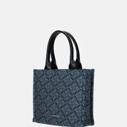 Handtassen^Claudio Ferrici Logo handtas navy