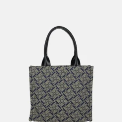 Handtassen^Claudio Ferrici Logo handtas taupe
