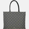 Shoppers^Claudio Ferrici Logo shopper L taupe
