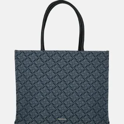 Shoppers^Claudio Ferrici logo shopper L navy