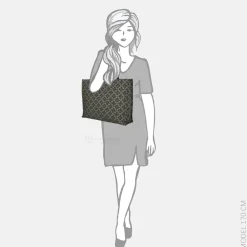 Shoppers^Claudio Ferrici logo shopper L black