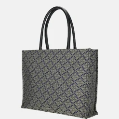 Shoppers^Claudio Ferrici Logo shopper L taupe