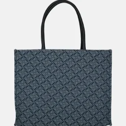 Shoppers^Claudio Ferrici logo shopper L navy