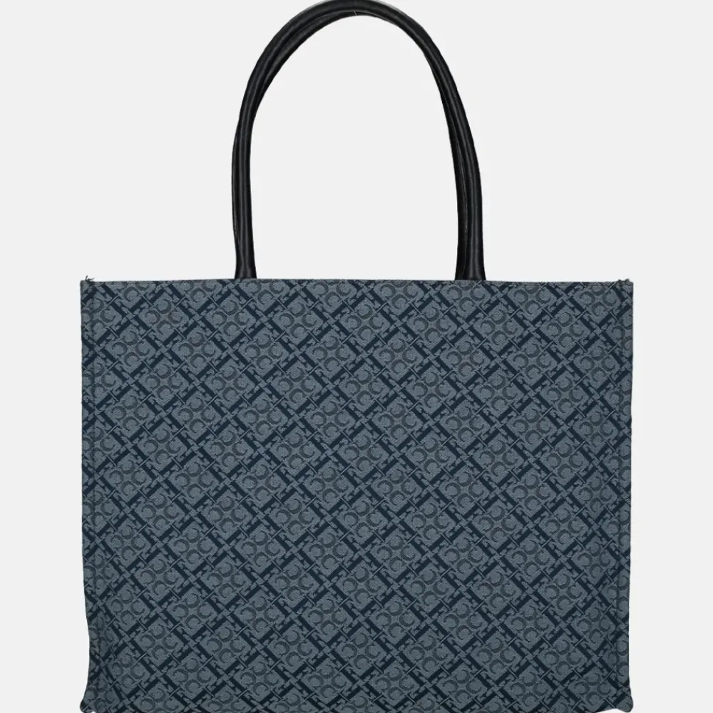 Shoppers^Claudio Ferrici logo shopper L navy