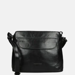 Crossbody Tassen^Claudio Ferrici Pelle Vecchia crossbody tas black
