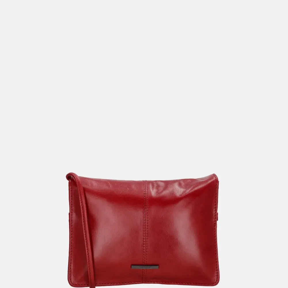 Crossbody Tassen^Claudio Ferrici Pelle Vecchia crossbody tas red