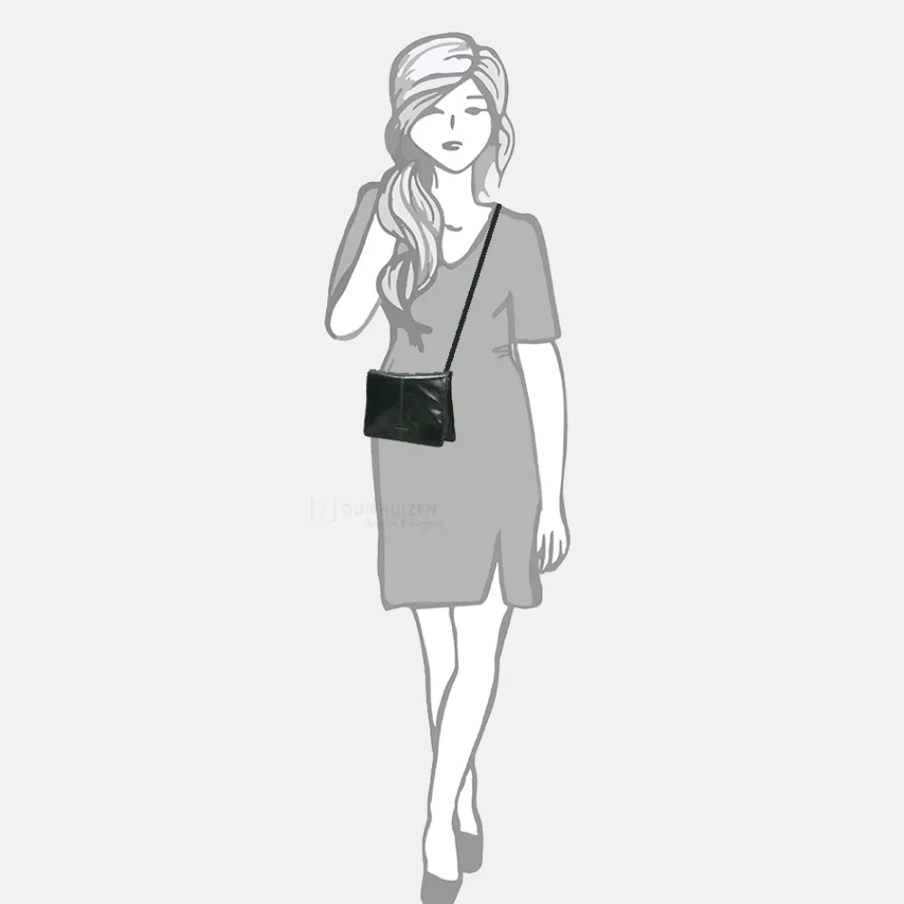 Crossbody Tassen^Claudio Ferrici Pelle Vecchia crossbody tas navy